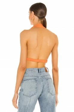 Camila Coelho Maddie Top In Peach 8 Camila Coelho Maddie Top In Peach -CAMILA COELHO Shop COEL WS165 V3