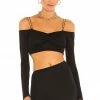 Camila Coelho Kalysta Top In Black 1 Camila Coelho Kalysta Top In Black -CAMILA COELHO Shop COEL WS167 V1