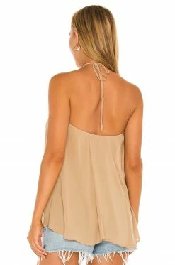 Camila Coelho Diara Halter Tunic In Hazelnut -CAMILA COELHO Shop COEL WS168 V3