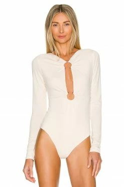 Camila Coelho Reyes Bodysuit In Beige -CAMILA COELHO Shop COEL WS176 V2