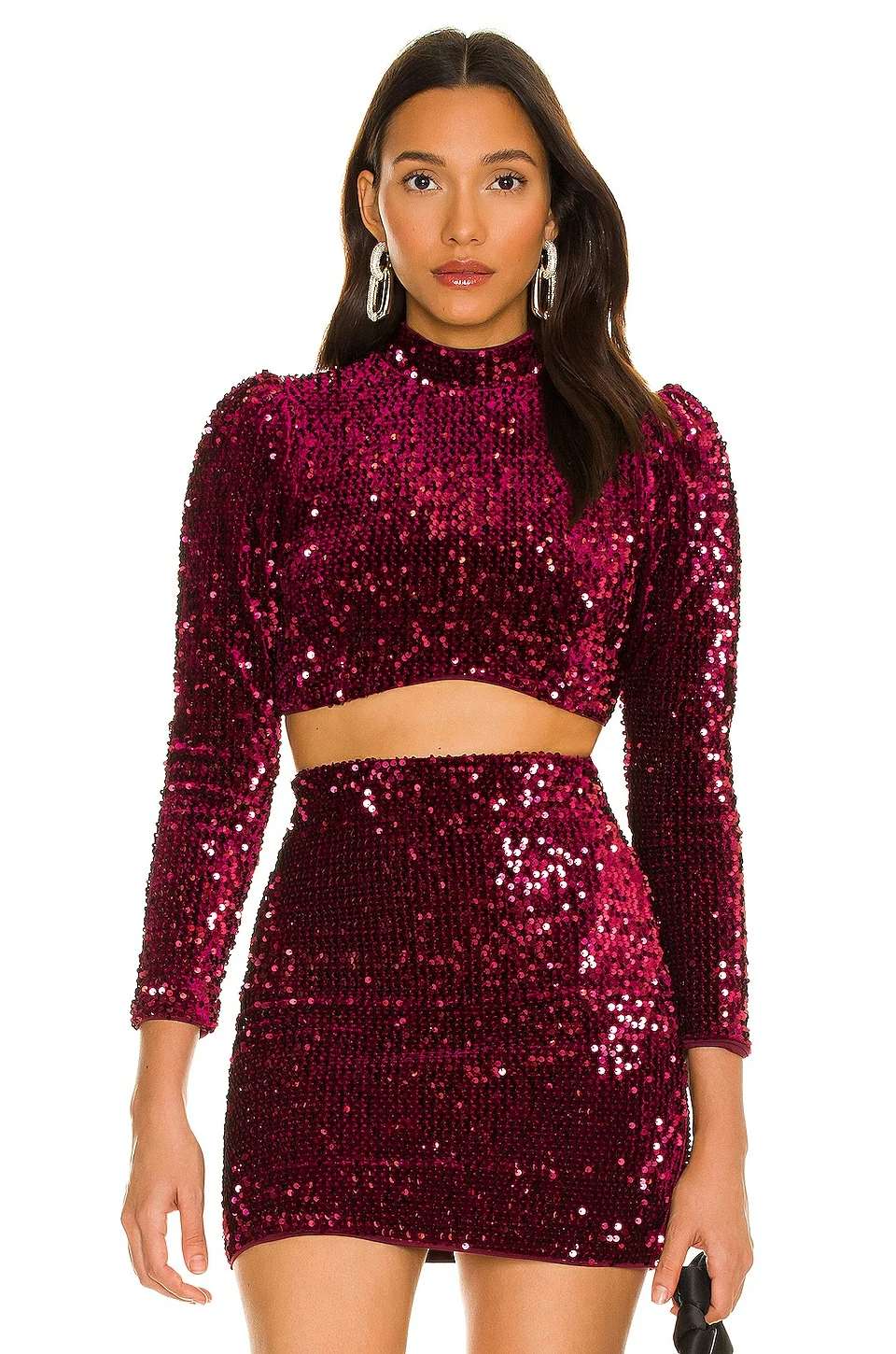 Camila Coelho Edna Top In Burgundy 3 Camila Coelho Edna Top In Burgundy