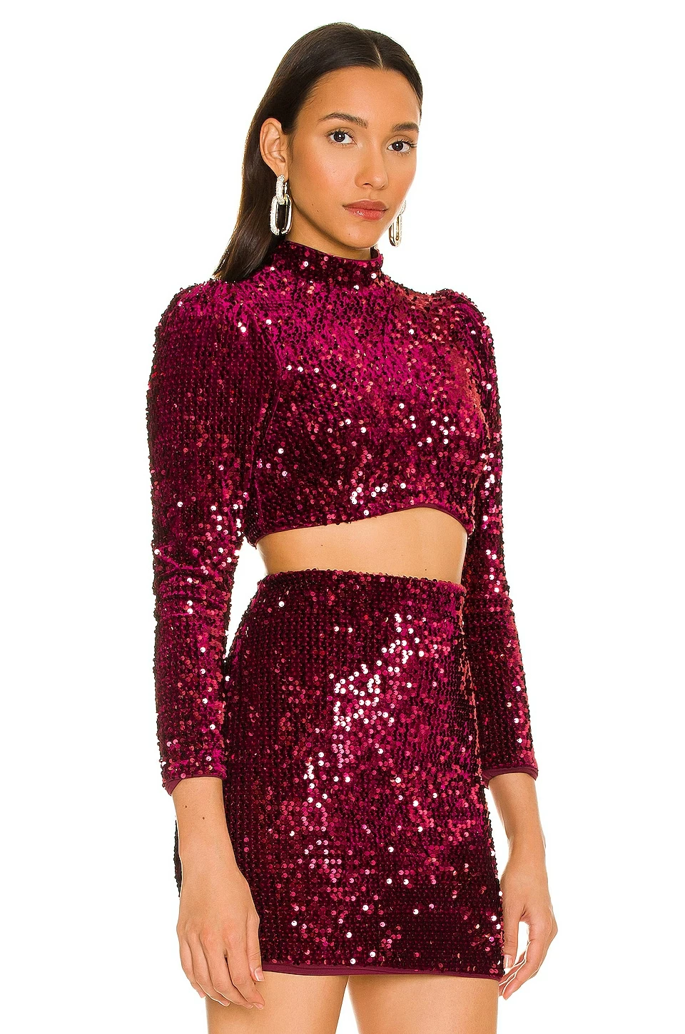 Camila Coelho Edna Top In Burgundy 4 Camila Coelho Edna Top In Burgundy - Image 2