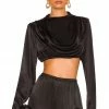 Camila Coelho Chelsie Crop Top In Black