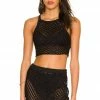 Camila Coelho Offshore Crop In Black -CAMILA COELHO Shop COEL WS189 V1