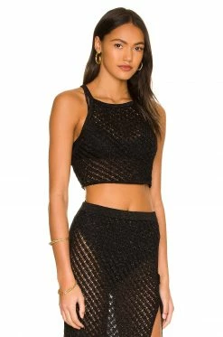 Camila Coelho Offshore Crop In Black -CAMILA COELHO Shop COEL WS189 V2