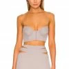 Camila Coelho Clara Bustier In Grey -CAMILA COELHO Shop COEL WS190 V1