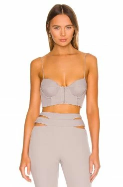 Camila Coelho Clara Bustier In Grey