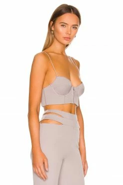 Camila Coelho Clara Bustier In Grey 7 Camila Coelho Clara Bustier In Grey -CAMILA COELHO Shop COEL WS190 V2