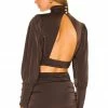 Camila Coelho Kristen Top In Chocolate Brown -CAMILA COELHO Shop COEL WS194 V1