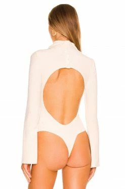 Camila Coelho Gloria Bodysuit In Off White -CAMILA COELHO Shop COEL WS196 V4