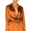 Camila Coelho Amber Top In Brown