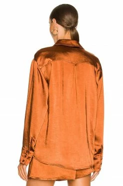 Camila Coelho Amber Top In Brown -CAMILA COELHO Shop COEL WS197 V4