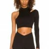Camila Coelho Tammy Crop Top In Black -CAMILA COELHO Shop COEL WS200 V1
