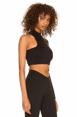 Camila Coelho Tammy Crop Top In Black -CAMILA COELHO Shop COEL WS200 V2