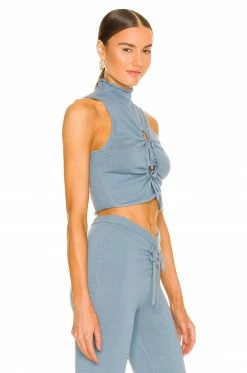 Camila Coelho Aviva Top In Blue -CAMILA COELHO Shop COEL WS208 V2