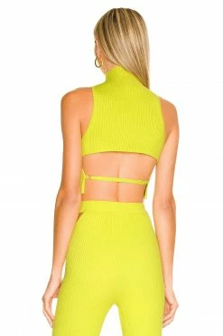 Camila Coelho Coyote Top In Lime -CAMILA COELHO Shop COEL WS214 V3