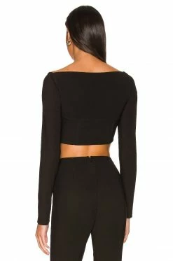 Camila Coelho Kora Crop Top In Black 8 Camila Coelho Kora Crop Top In Black -CAMILA COELHO Shop COEL WS216 V3