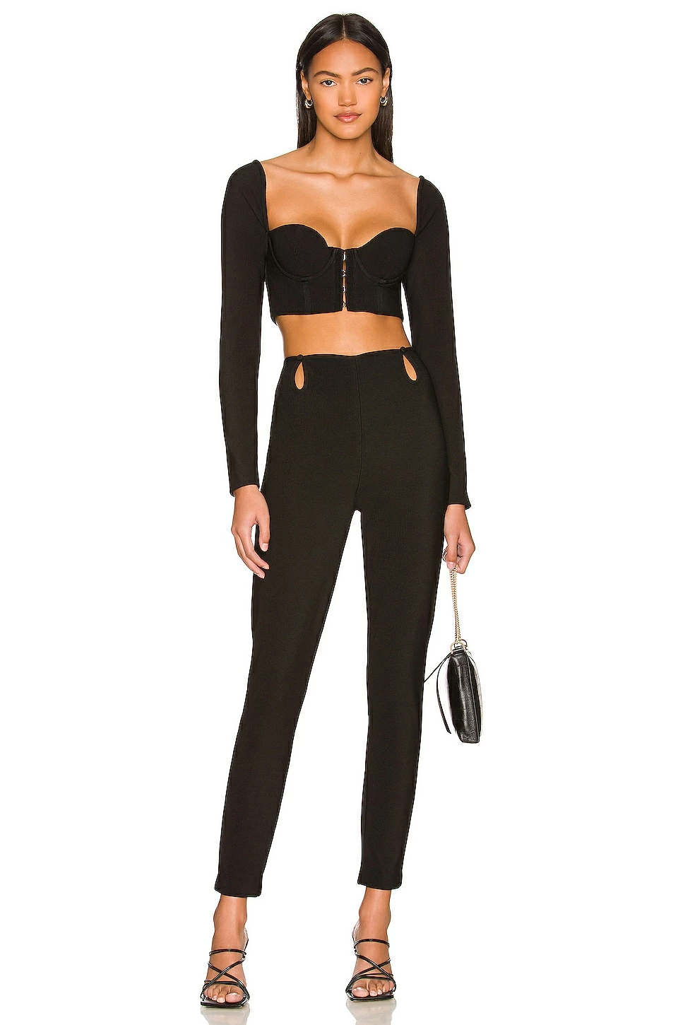 Camila Coelho Kora Crop Top In Black 6 Camila Coelho Kora Crop Top In Black - Image 4