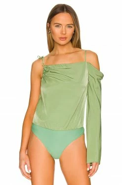 Camila Coelho Kimley Bodysuit In Jade Green -CAMILA COELHO Shop COEL WS219 V2