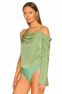 Camila Coelho Kimley Bodysuit In Jade Green -CAMILA COELHO Shop COEL WS219 V4