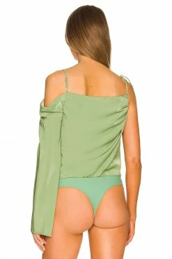 Camila Coelho Kimley Bodysuit In Jade Green -CAMILA COELHO Shop COEL WS219 V5