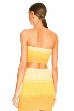 Camila Coelho Avalon Knit Top In Yellow Ombre -CAMILA COELHO Shop COEL WS221 V3