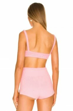 Camila Coelho Genevieve Knit Bralette In Baby Pink -CAMILA COELHO Shop COEL WS225 V3