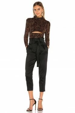 Camila Coelho Kristi Top In Brown Leopard -CAMILA COELHO Shop COEL WS40 V4