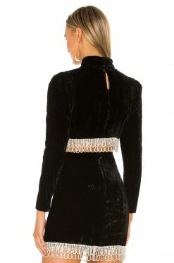 Camila Coelho Aliah Cropped Top In Black 9 Camila Coelho Aliah Cropped Top In Black -CAMILA COELHO Shop COEL WS47 V3