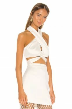 Camila Coelho Zita Top In Pearl White -CAMILA COELHO Shop COEL WS69 V2