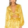 Camila Coelho Sonia Top In Golden Yellow -CAMILA COELHO Shop COEL WS6 V1