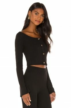 Camila Coelho Courtney Top In Black -CAMILA COELHO Shop COEL WS93 V2