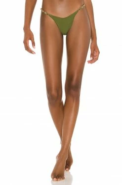 Camila Coelho Kaylane Bottom In Dark Sage