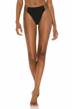 Camila Coelho Laura High Waist Bottom In Black