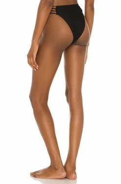 Camila Coelho Laura High Waist Bottom In Black -CAMILA COELHO Shop COEL WX104 V3