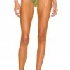 Camila Coelho Azaria Bottom In Jungle Green Leopard