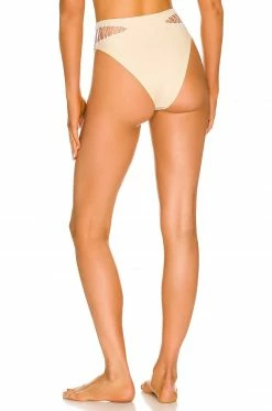 Camila Coelho Caprice High Waist Bottom In Light Beige -CAMILA COELHO Shop COEL WX135 V3