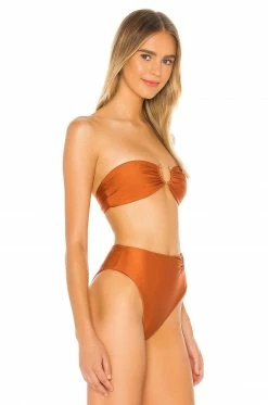 Camila Coelho Paradise Top In Bronze Glow -CAMILA COELHO Shop COEL WX19 V2