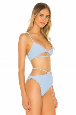 Camila Coelho Marina Top In Aqua -CAMILA COELHO Shop COEL WX24 V2