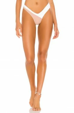 Camila Coelho Rumba Bottom In White & Nude
