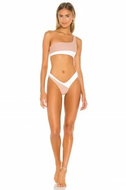 Camila Coelho Rumba Bottom In White & Nude -CAMILA COELHO Shop COEL WX30 V4