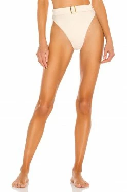 Camila Coelho Catarina High Waist Bottom In Creme
