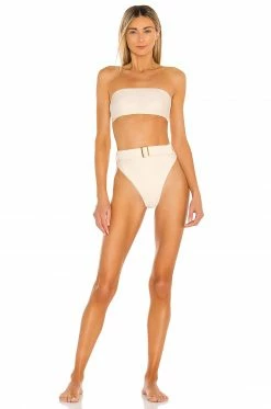 Camila Coelho Catarina High Waist Bottom In Creme -CAMILA COELHO Shop COEL WX53 V4