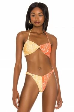 Camila Coelho Neves Top In Orange & Yellow In Orange & Yellow Palm 8 Camila Coelho Neves Top In Orange & Yellow In Orange & Yellow Palm -CAMILA COELHO Shop COEL WX66 V2