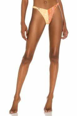 Camila Coelho Neves Bottom In Orange & Yellow In Orange & Yellow Palm