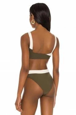 Camila Coelho Santos Top In Ivory & Sage -CAMILA COELHO Shop COEL WX68 V3