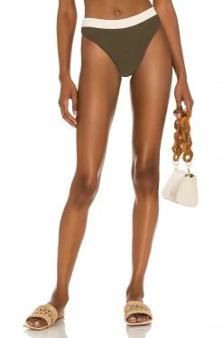 Camila Coelho Santos Bottom In Ivory & Sage