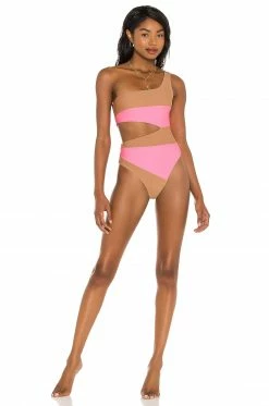 Camila Coelho Rumba One Piece In Pink & Nude