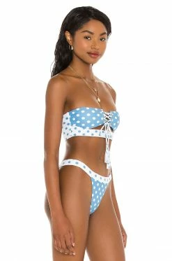 Camila Coelho Andressa Top In Blue Dot -CAMILA COELHO Shop COEL WX86 V2