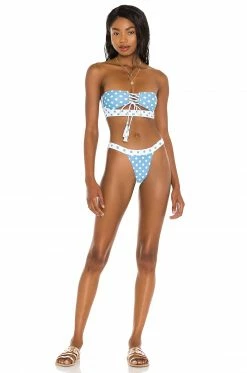 Camila Coelho Andressa Top In Blue Dot -CAMILA COELHO Shop COEL WX86 V4